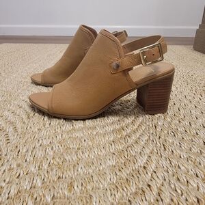 Franco Sarto Tan Slingback Mules